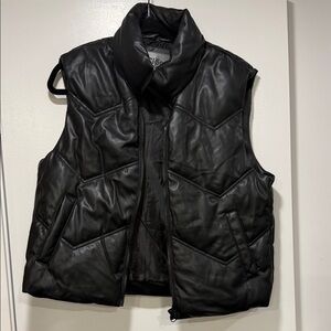 Ci Sono Black Quilted Vest